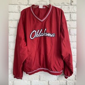 Vintage Maroon Oklahoma v neck jacket